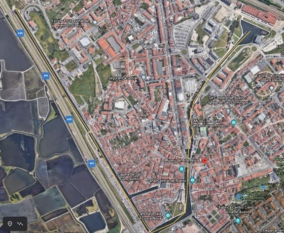 Mapa do percurso do evento