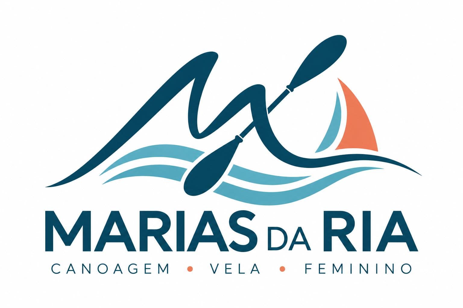 Logótipo MARIAS da Ria: Canoagem, Vela, Feminino